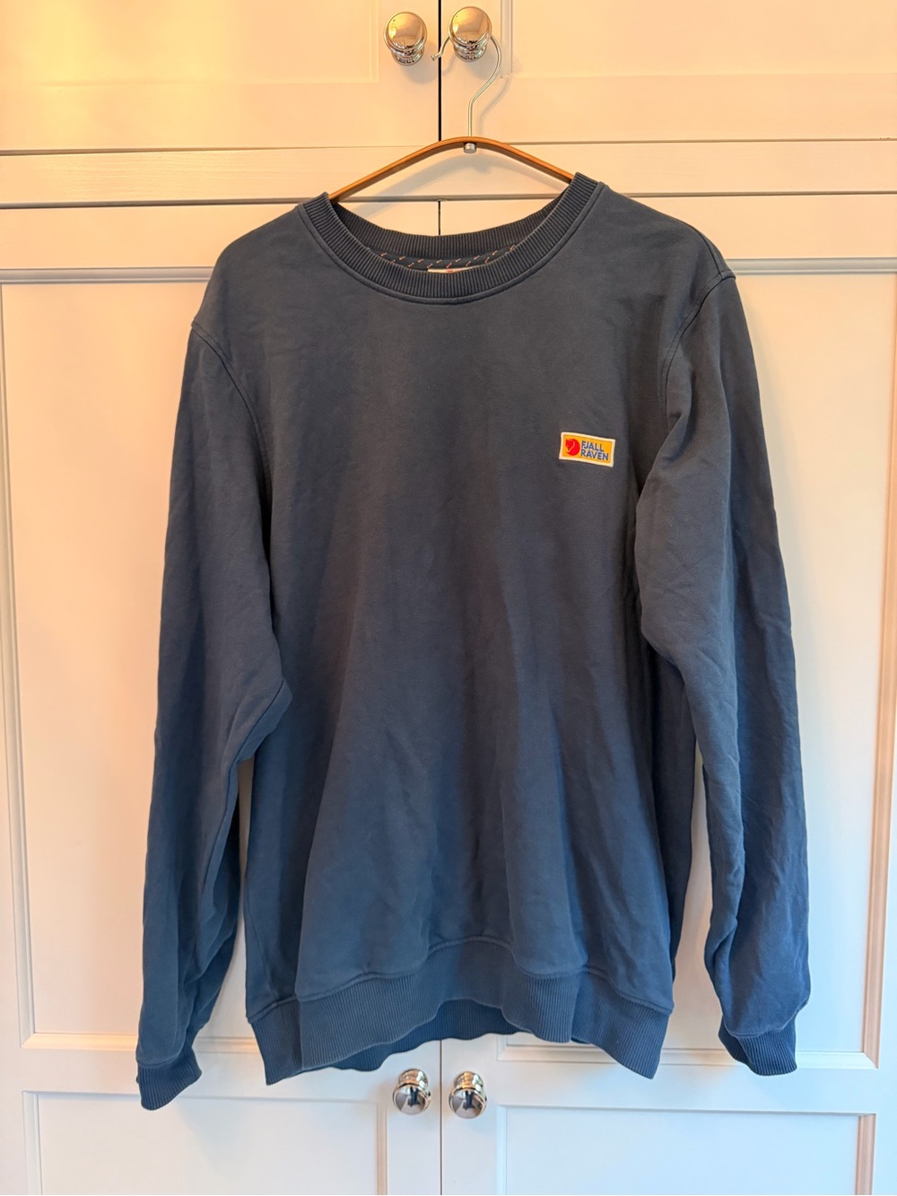 Men's Fjallraven Blue Crewneck Sweatshirt